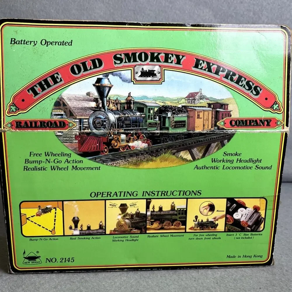The Old Smokey Express Toy Train Locomotive Sealed Box